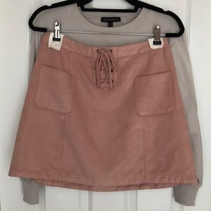 Faux suede hollister mini skirt